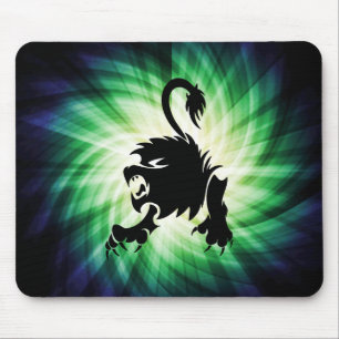 Schwarzer Löwe; Leo; cool Mousepad