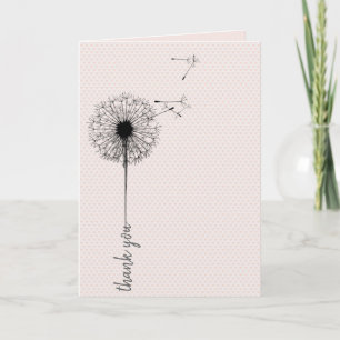 Schwarzer Löwenzahn bedankt sich herzlich Karte