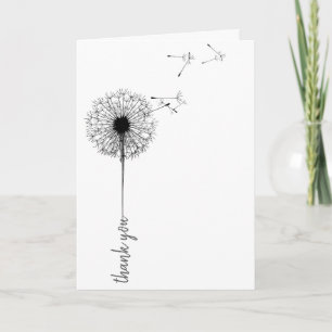 Schwarzer Lüster danke Karte