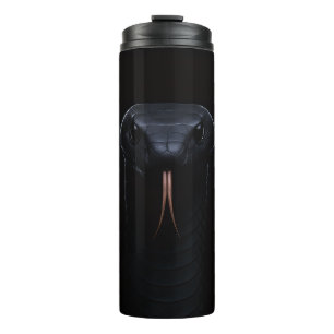 Schwarzer Luxe-Thermalbecher, Black Mamba Thermosbecher