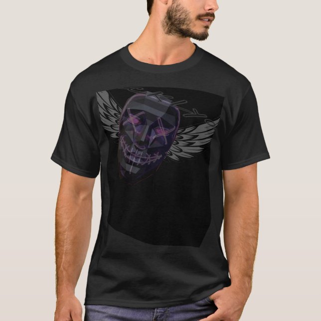 Schwarzer Lyon dr Bigg Bass T-Shirt (Vorderseite)
