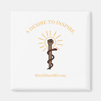 Schwarzer Mann, M.D. Square Magnet