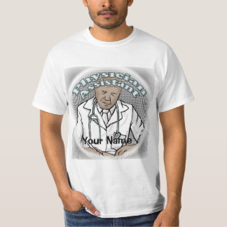 Schwarzer männlicher Arztassistent T-Shirt