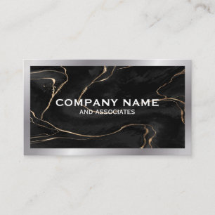 Schwarzer Marmor   Führungskraft Business Card Visitenkarte