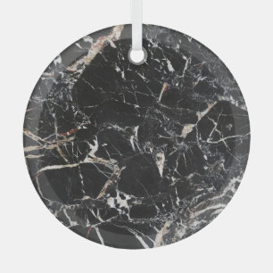 Schwarzer Marmor: natürliche abstrakte Textur. Ornament Aus Glas