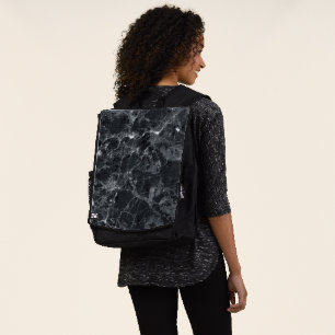 Schwarzer Marmor Rucksack
