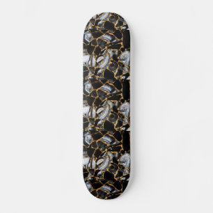 Schwarzer Marmor Skateboard