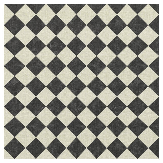 SCHWARZER MARMOR SQUARE2 U. BEIGE LEINEN STOFF (Nahaufnahme)