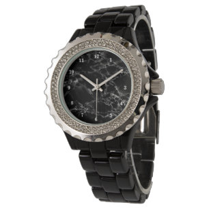 Schwarzer Marmor Stone Watch Geschenk Modernes Des Armbanduhr