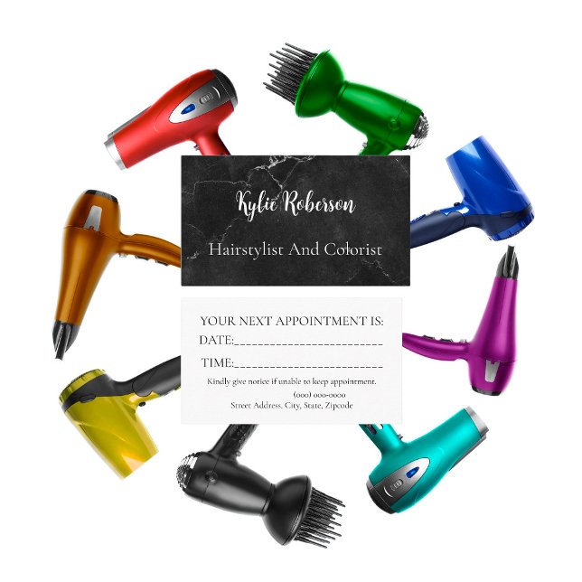 Schwarzer Marmor Terminkarte (Von Creator hochgeladen)