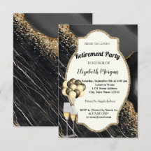 Schwarzer Marmor, Weinglas, Balloons, Ruhestand