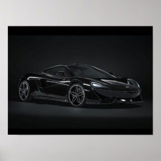 Schwarzer McLaren Poster