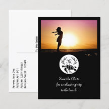 Schwarzer Meeresschildkröten-Silhouette-Monogramm-