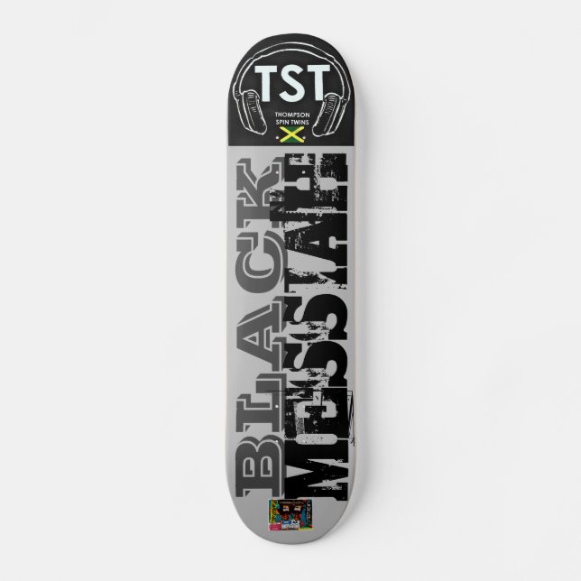SCHWARZER MESSIAS Skateboard (Vorderseite)