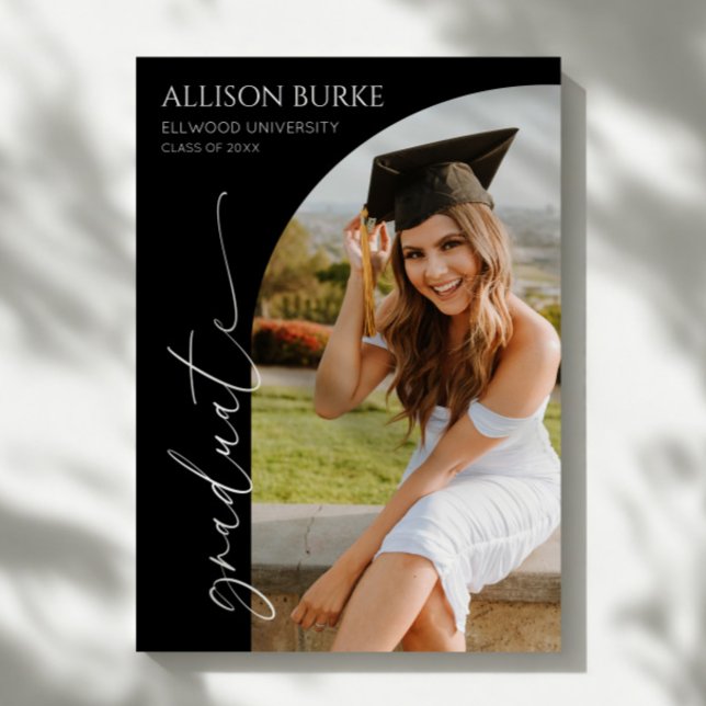 Schwarzer Minimaler Minimalistischer Foto Arch Abs Ankündigung (Von Creator hochgeladen)