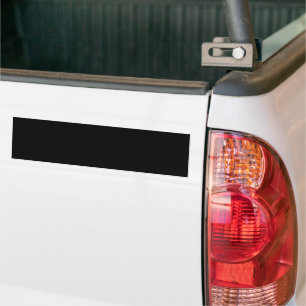 Schwarzer minimalistischer Stoßstangenaufkleber    Autoaufkleber