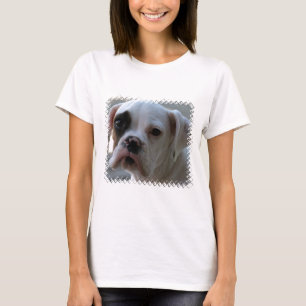 Schwarzer mit Augen Boxer-Hundedamen-T - Shirt
