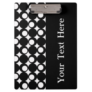 Schwarzer Mod-Ball-Entwurf mit kundenspezifischem Klemmbrett