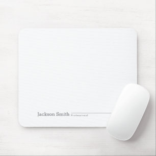 Schwarzer moderner minimalistischer personalisiert mousepad