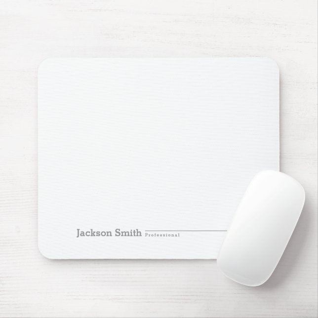 Schwarzer moderner minimalistischer personalisiert mousepad (Mit Mouse)