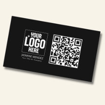Schwarzer moderner QR-Code, einfache Hinzufügung I