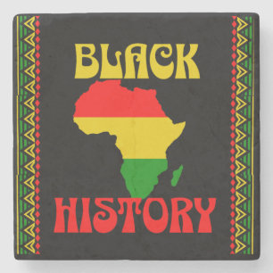 Schwarzer Monat der Geschichte, afrikanisch-amerik Steinuntersetzer