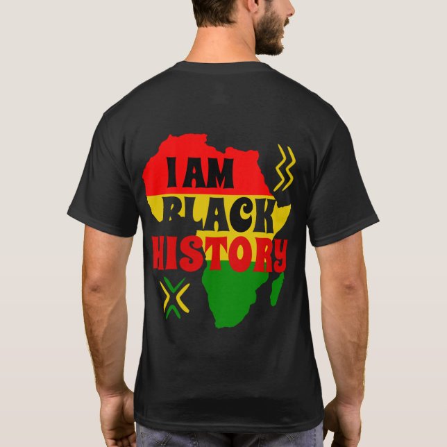 Schwarzer Monat der Geschichte, afrikanisch-amerik T-Shirt (Rückseite)