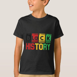 Schwarzer Monat der Geschichte Periodensystem Afri T-Shirt