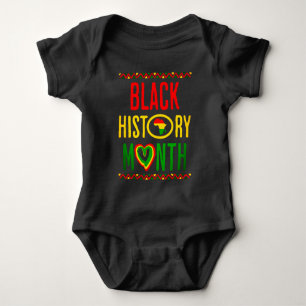 Schwarzer Monat, Juneteenth, Schwarze Geschichte M Baby Strampler