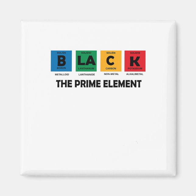 Schwarzer Monatszeitraum des Primärelements Magnet (Vorne)