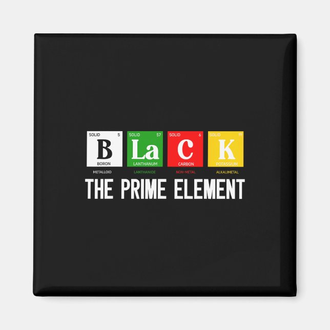 Schwarzer Monatszeitraum des Primärelements Magnet (Vorne)