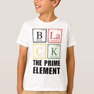 Schwarzer Monatszeitraum des Primärelements T-Shirt