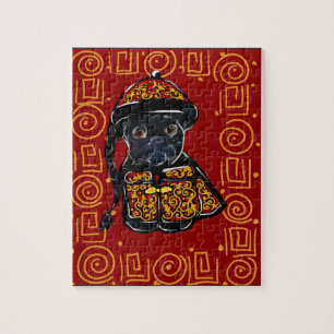 Schwarzer Mops Puzzle