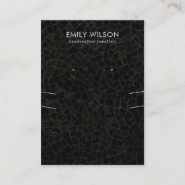 SCHWARZER MOSAISCHER TEXTURE-ERFREUNDUNG VISITENKARTE