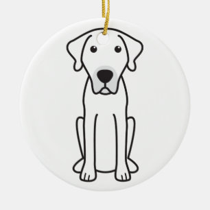 Schwarzer Mund-Kanaille-HundeCartoon Keramik Ornament