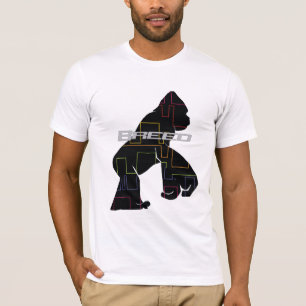 Schwarzer Muster-Affe T-Shirt