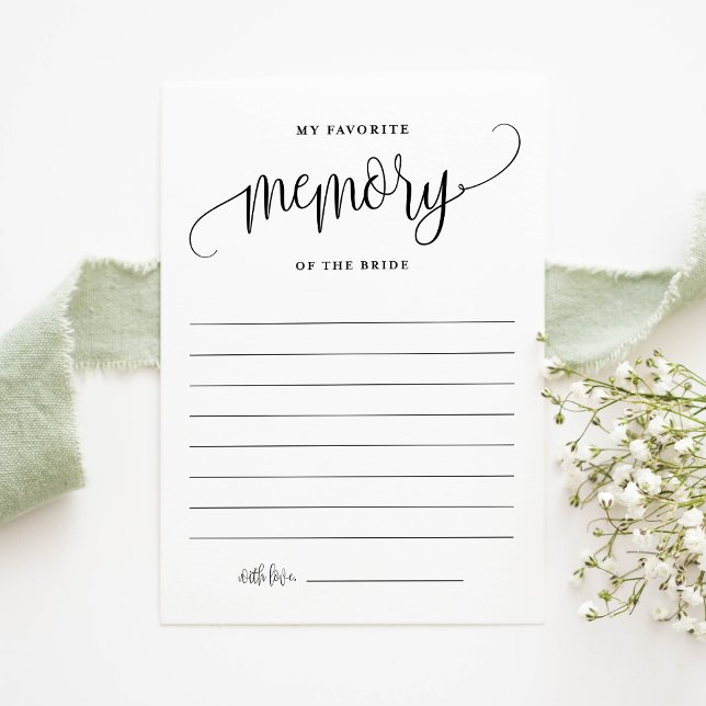 Schwarzer My Lieblingsspeicher der Bride-Karte Einladung (Von Creator hochgeladen)