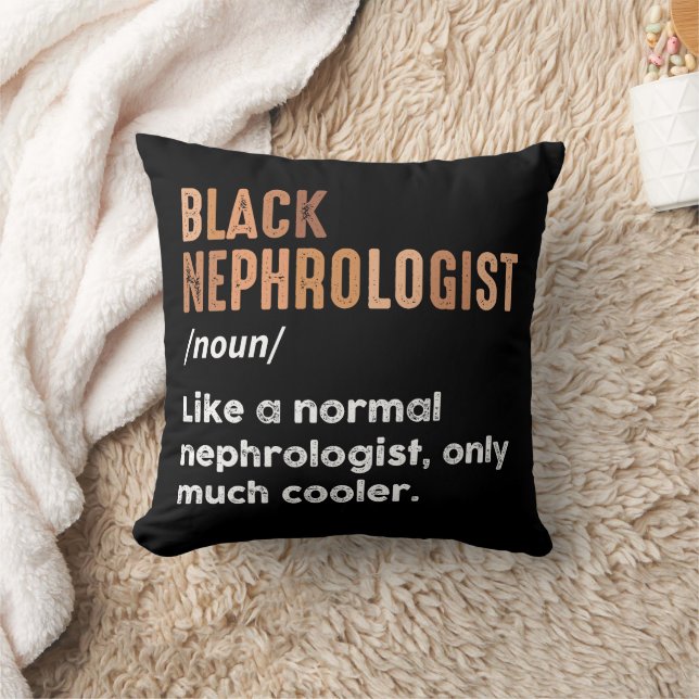 Schwarzer Nephrologe Definition Funny Nephrologie Kissen (Decke)