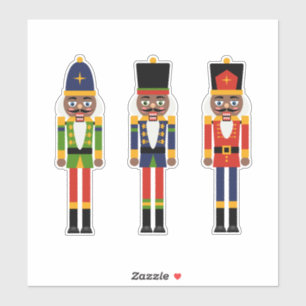 Schwarzer Nutcracker, kundenspezifisch geschnitten Aufkleber