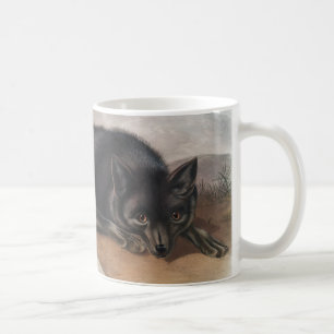 Schwarzer oder Silberfuchs (Vulpes fulvus) Kaffeetasse