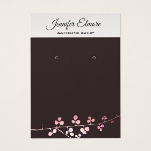 Schwarzer Ohrring-Anzeiger der coolen Goldzweige