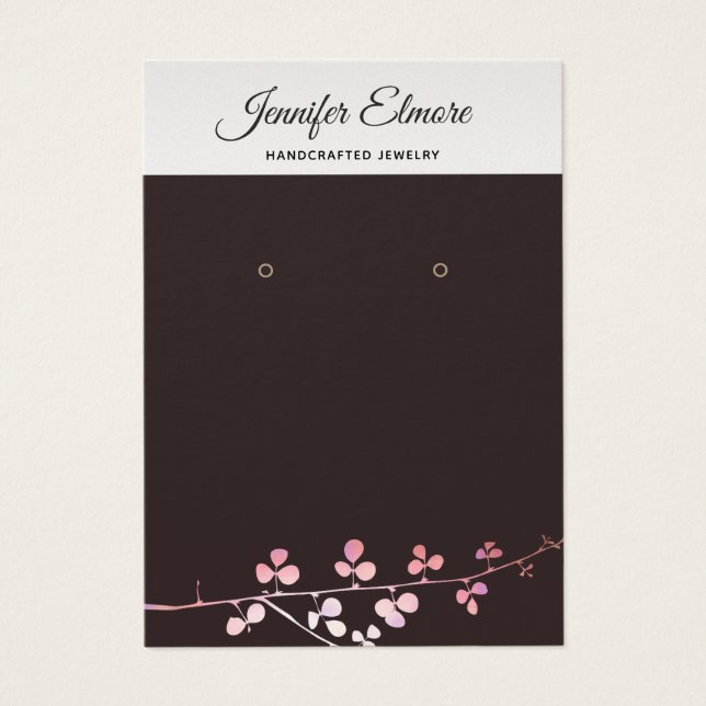 Schwarzer Ohrring-Anzeiger der coolen Goldzweige (Vorderseite)