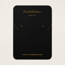 Schwarzer Ohrring-Schmuck-Foto-Grafikkarte