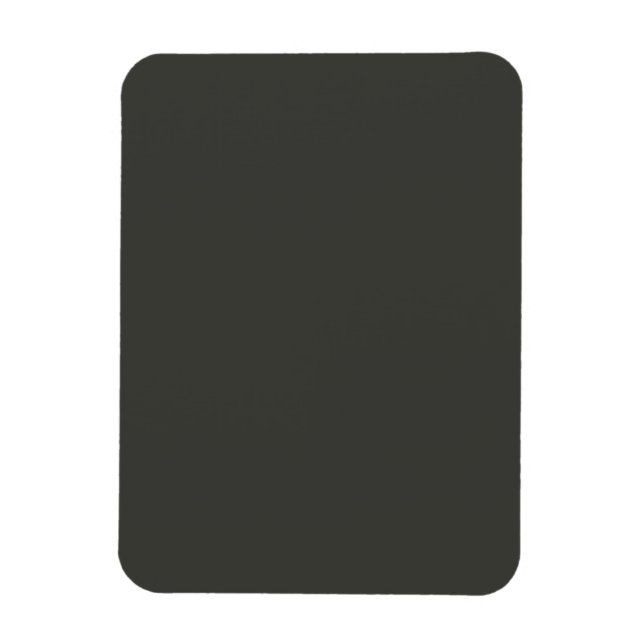 Schwarzer Olive Top Solid Color Magnet (Vertikal)