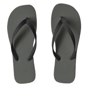 Schwarzer Olivenbaum (feste Farbe) Flip Flops