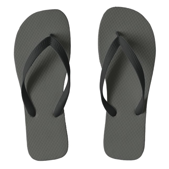 Schwarzer Olivenbaum (feste Farbe) Flip Flops (Fußbett)