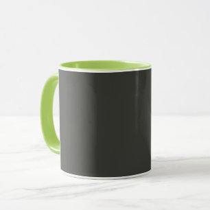 Schwarzer Olivenbaum (feste Farbe) Tasse