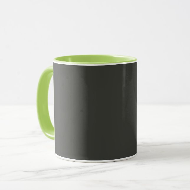 Schwarzer Olivenbaum (feste Farbe) Tasse (Vorderseite Links)