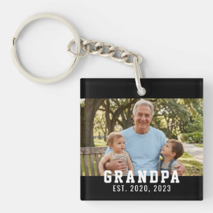 Schwarzer Opa etablierte Foto  Schlüsselanhänger