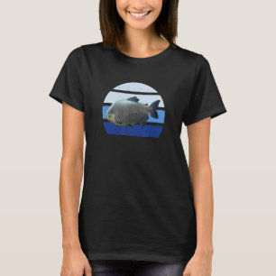 Schwarzer Pacu Ozean Fisch Männer Frauen Kinder T-Shirt